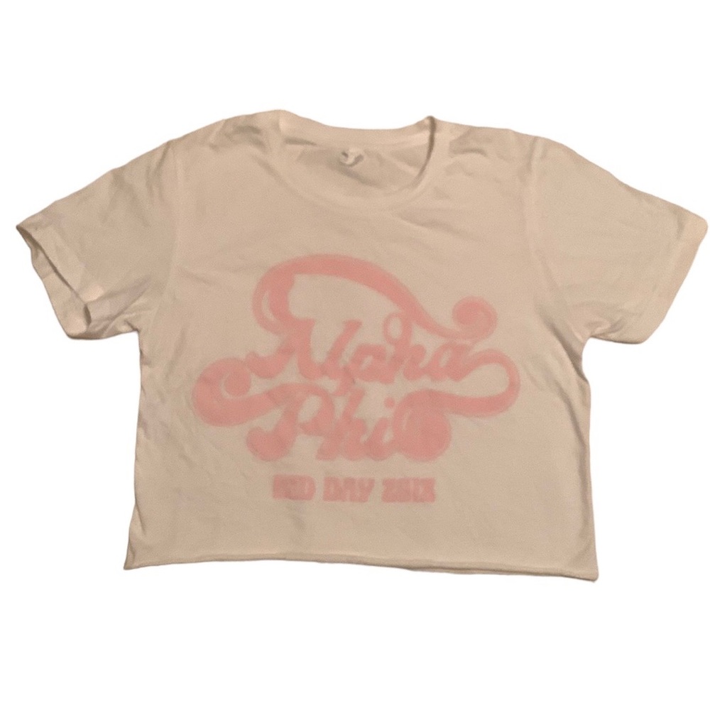 Alpha Phi Bid Day 2018 Cropped Tee • Size Medium